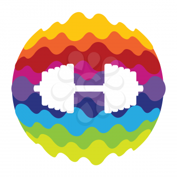 Sport Rainbow Color Icon for Mobile Applications and Web Vector Illustration EPS10