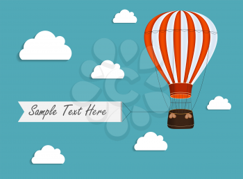 Air Balloon Background with Place for Your Text Vector Illustration EPS10