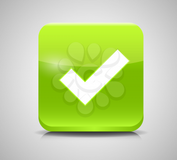 Vector Green Check Mark Icons. EPS 10