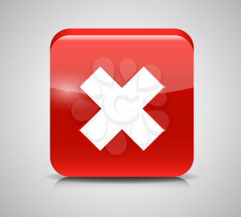 Vector Red  Check Mark Icons. EPS 10