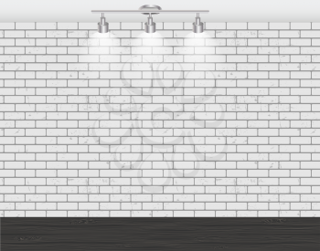 Brick Wall for Your Text and Images, Vector Illustration.