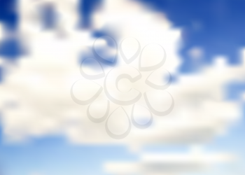 Abstract Blue Cloud Background Vector Illustration. EPS10