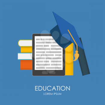 Business Education Concept. Trends and Innovation in Education. Vector Illustration EPS10