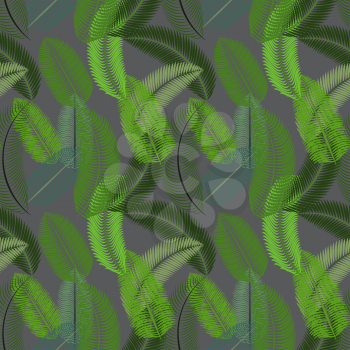 Palm Leaf. Seamless Pattern. Vector Illustration EPS10