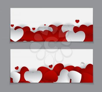 Valentine s Day Heart Card Love and Feelings Background Design. Vector illustration EPS10