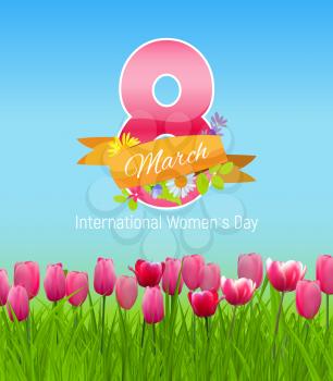 Women s Day Greeting Card 8 March Vector Illustration EPS10