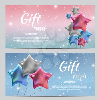 Gift Voucher Template Vector Illustration for Your Business EPS10