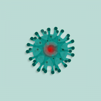 Flash Coronavirus Stamp MERS-Cov. 2019-nCoV is a concept of a pandemic medical health risk with dangerous cells in the Middle East respiratory syndrome. Vector Illustration. EPS10