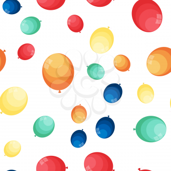 Balloon Seamless Pattern Background. Vector Illustration