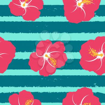 Abstract Simple Flower Seamless Pattern Background EPS10