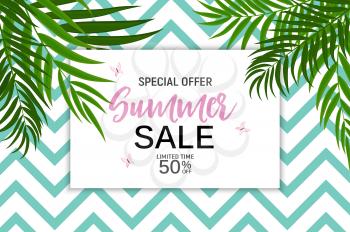 Abstract Summer Sale Background. Vector Illustration. EPS10