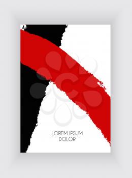 Black and Red Design Templates  for Brochures and Banners. Abstract Background Vector Illustration EPS10