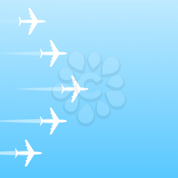 Air transport gradient background, 2d vector, eps 10