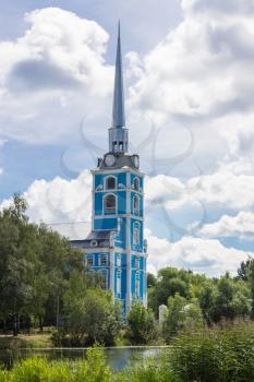 Temple Peter and Paul on the banks of the pond. Yaroslavl, Russia