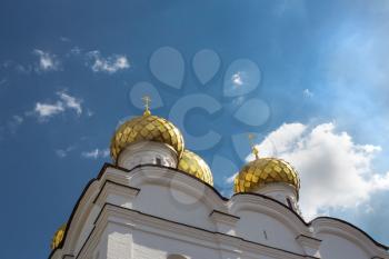 Yaroslavl Cathedral of the Assumption, Russia. Outdoors shot, positive key