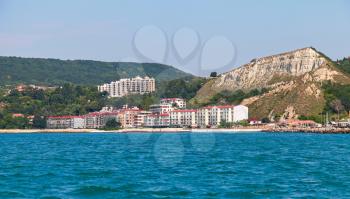 Summer landscape of Balchik resort town, coast of the Black Sea, Varna region, Bulgaria