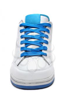 White sport shoe isolated on a white background