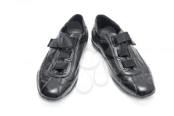 Black shoe isolated on white background