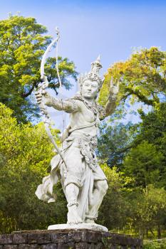 Archer Arjuna statue on Bali