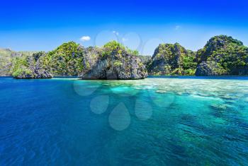 Very beautiful islands in the sea, Philippines