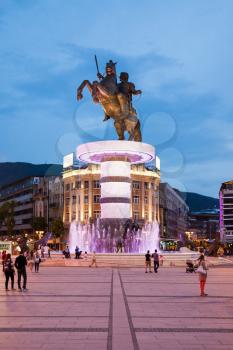 Warrior on a Horse statue (Alexander the Great), Skopje