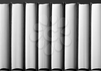 Row of books. Background or texture