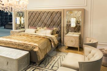 Classical luxury interior of bedroom