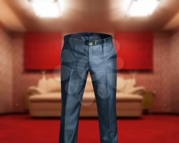 Man's trousers in the room