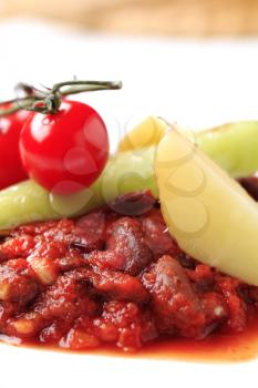 Vegetarian red bean and tomato recipe