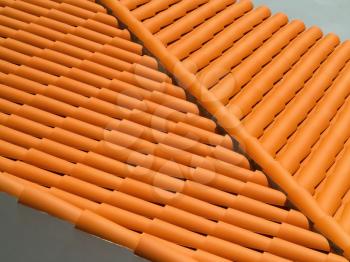 Spanish style red ceramic roof tiles