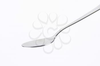 Empty classic metal table spoon