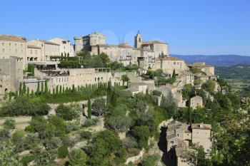 general view of ancient French village of Gordes