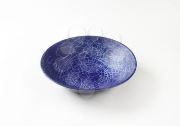Round blue bowl or deep coupe dinner plate