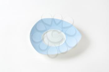 Triangle blue and white saucer