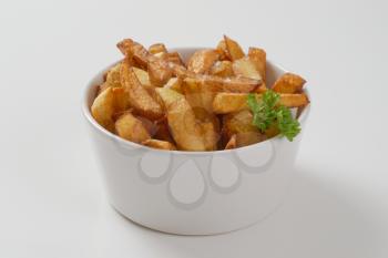 bowl of fried chipped potatoes