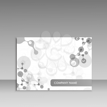 Abstract connecting composition for annual report, brochure template design, book cover. Vector illustration.