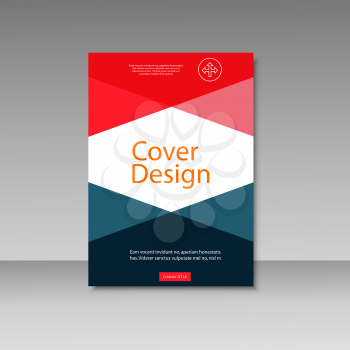 Vector brochure design template.