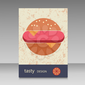 .Brochure design for burger menu.