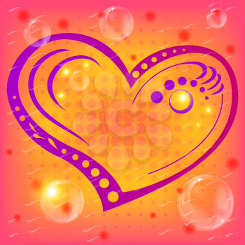 Valentine holidayheart, love symbol. Eps10, contains transparencies. Vector