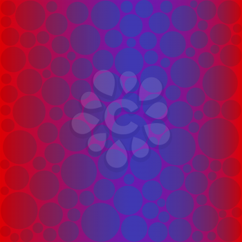 Abstract Seamless Pattern with Colorful Circles, Tile Background. Vector