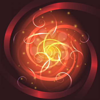 Abstract colorful swirl background drawn in fantasy style.