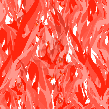 Fire seamless pattern. Flame background. Tongues of flame red abstract vector background
