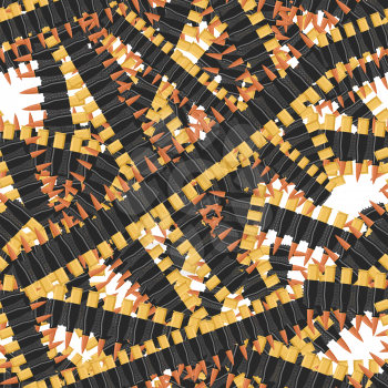 Bullets seamless pattern. Many military Bandolier. Texture army equipment. Tape bullets Soldiers accessory.
