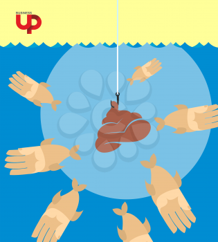 Hand fishes sail from poop, poor quality