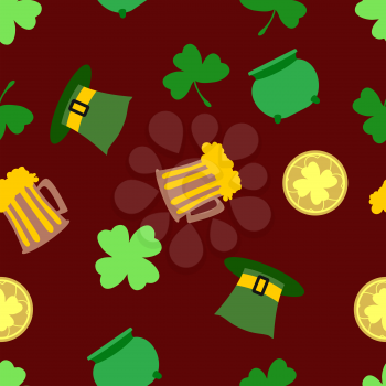 Seamless pattern St.Patrick's day background