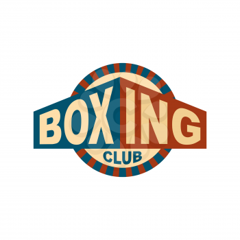 Boxing club emblem. Logo for gym. Sport sign
