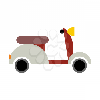 Scooter isolated. Transport icon on white background
