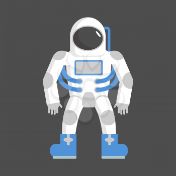 Astronaut isolated. cosmonaut on white background. Space suit
