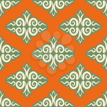 Kazakh pattern. Traditional national background of Kazakhstan. Texture ornament peoples of Central Asia. Ethnic national pattern for fabrics
