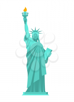 Statue of Liberty isolated. National symbol of America. US Landmark
